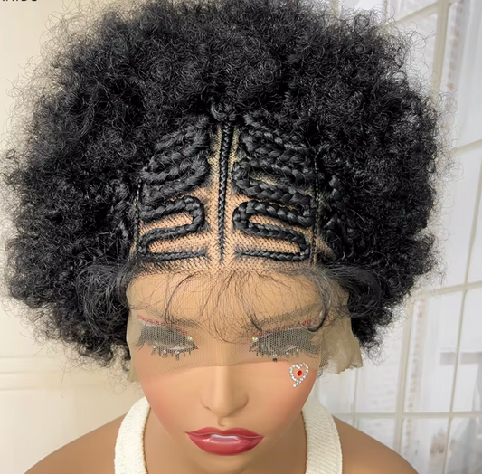 Perruque Synthétique Afro Bouclée et Crépue pour Femme Africaine